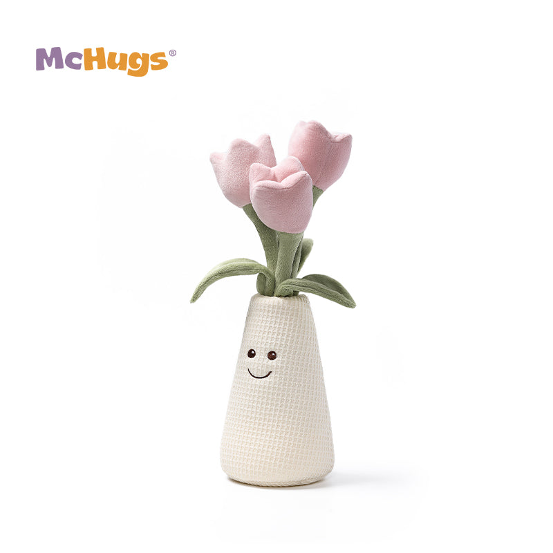 McHugs Elegant Tulip Vase Plush Soft Toy
