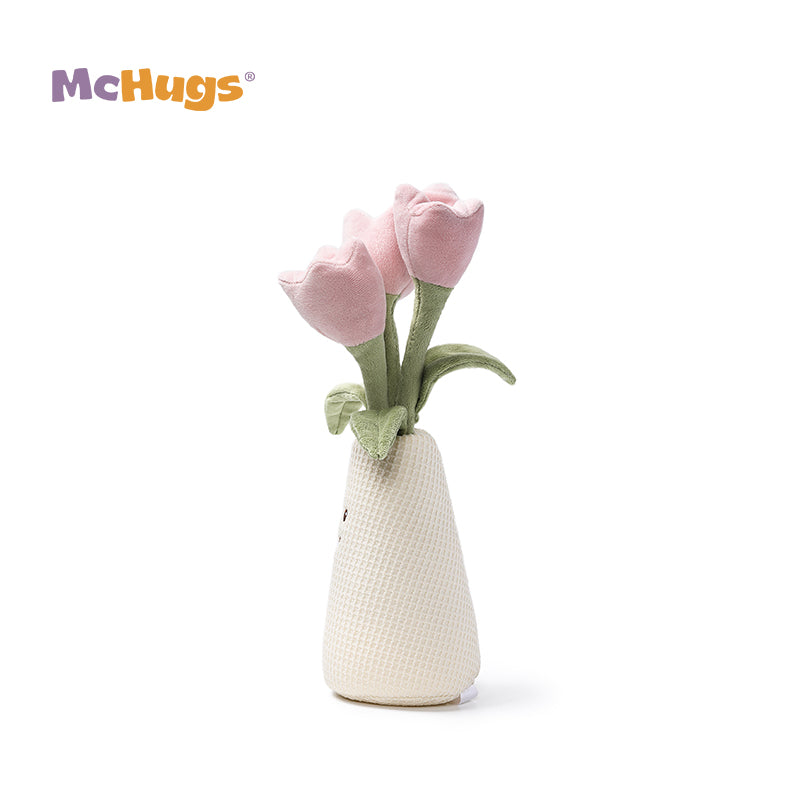 McHugs Elegant Tulip Vase Plush Soft Toy