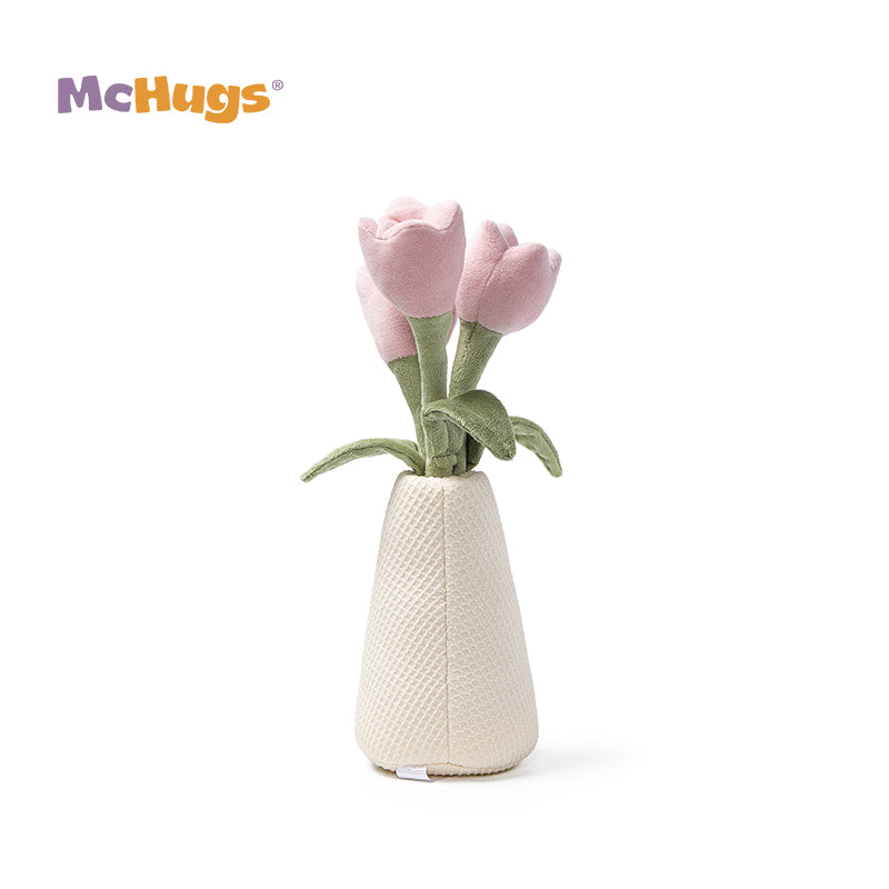 McHugs Elegant Tulip Vase Plush Soft Toy