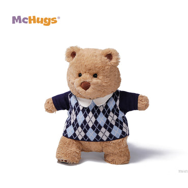 McHugs Argyle Sweater Raffles Bear Plush Soft Toy