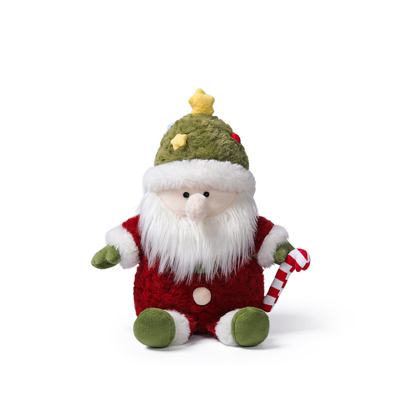 McHugs Vibrant Christmas Tree Santa Plush Soft Toy