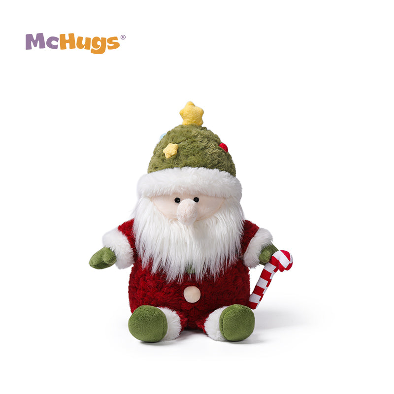 McHugs Vibrant Christmas Tree Santa Plush Soft Toy