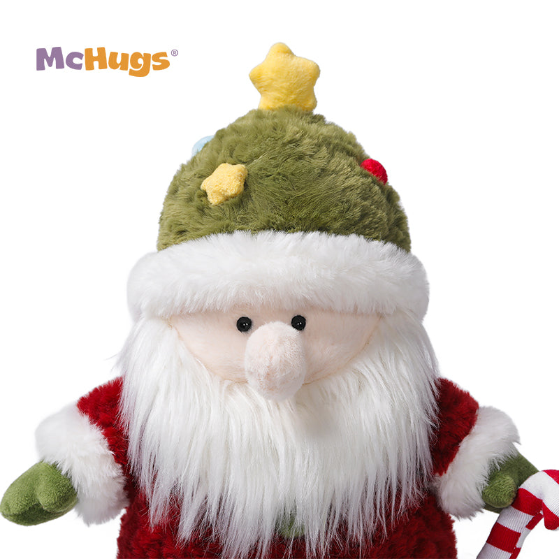 McHugs Vibrant Christmas Tree Santa Plush Soft Toy