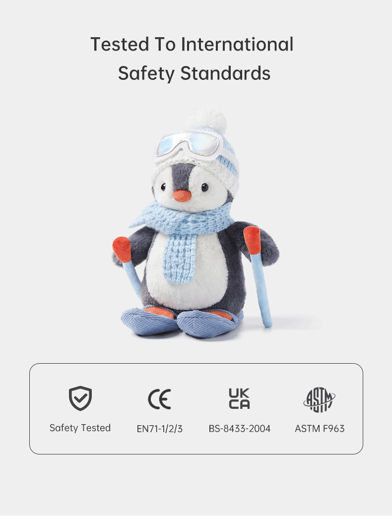 McHugs Skiing Glacier Penguin Plush Soft Toy