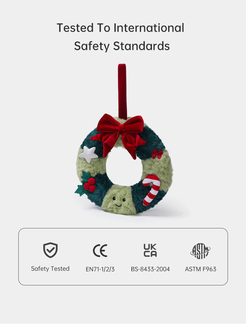 McHugs Christmas Wreath Plush Soft Toy