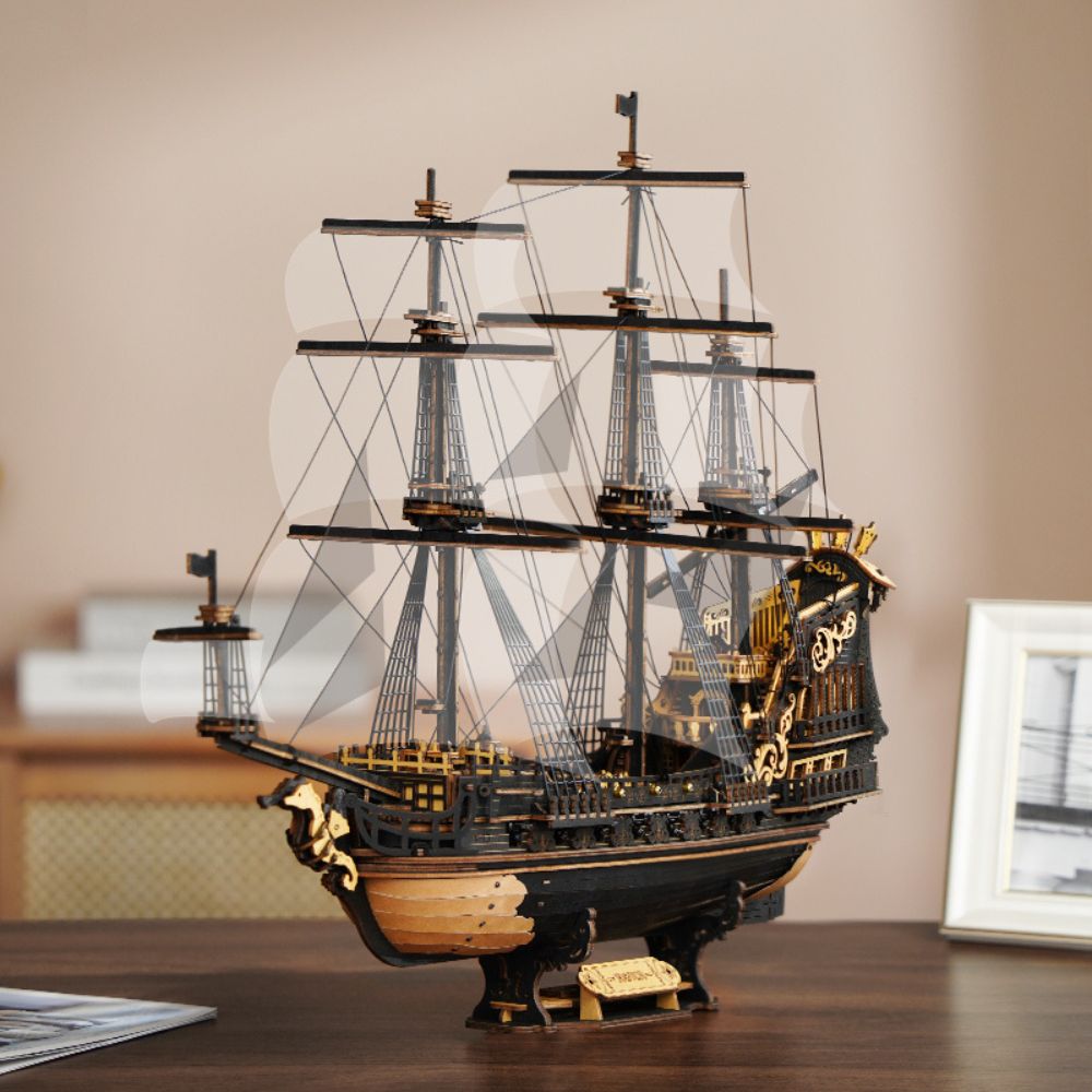 ROKR The Seahorse Barque 3D Wooden Model MCB02 603pcs