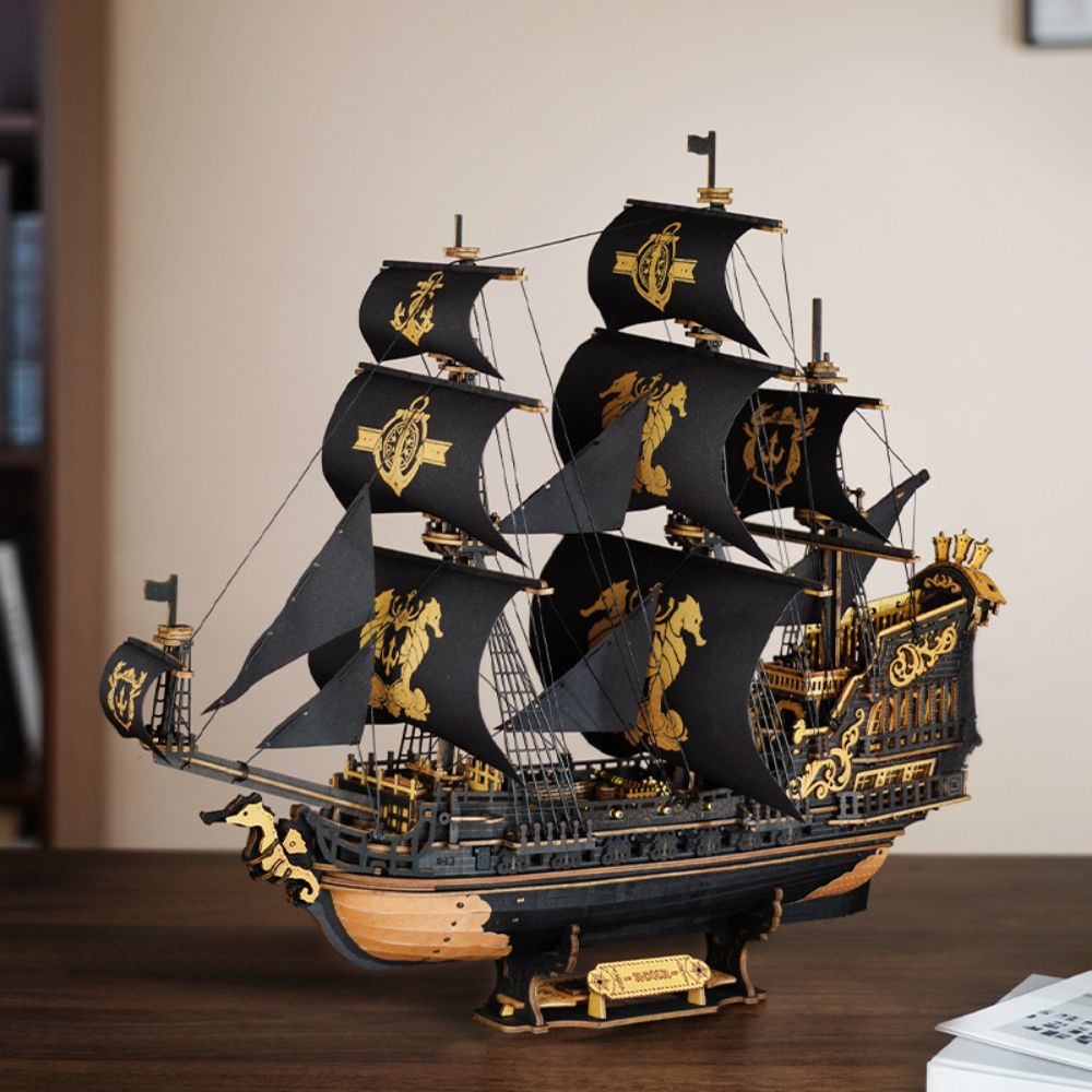 ROKR The Seahorse Barque 3D Wooden Model MCB02 603pcs