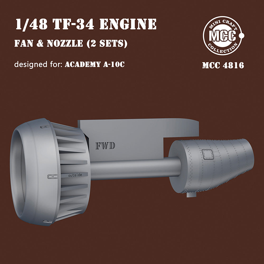 Mini Craft Collection 4816 Republic A-10C Thunderbolt II TF-34 Engine 1:48 Kit