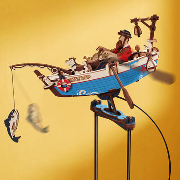 ROKR Ocean Fisher Pendulum Balance Toy 3D Puzzle Wooden Kit MCD02