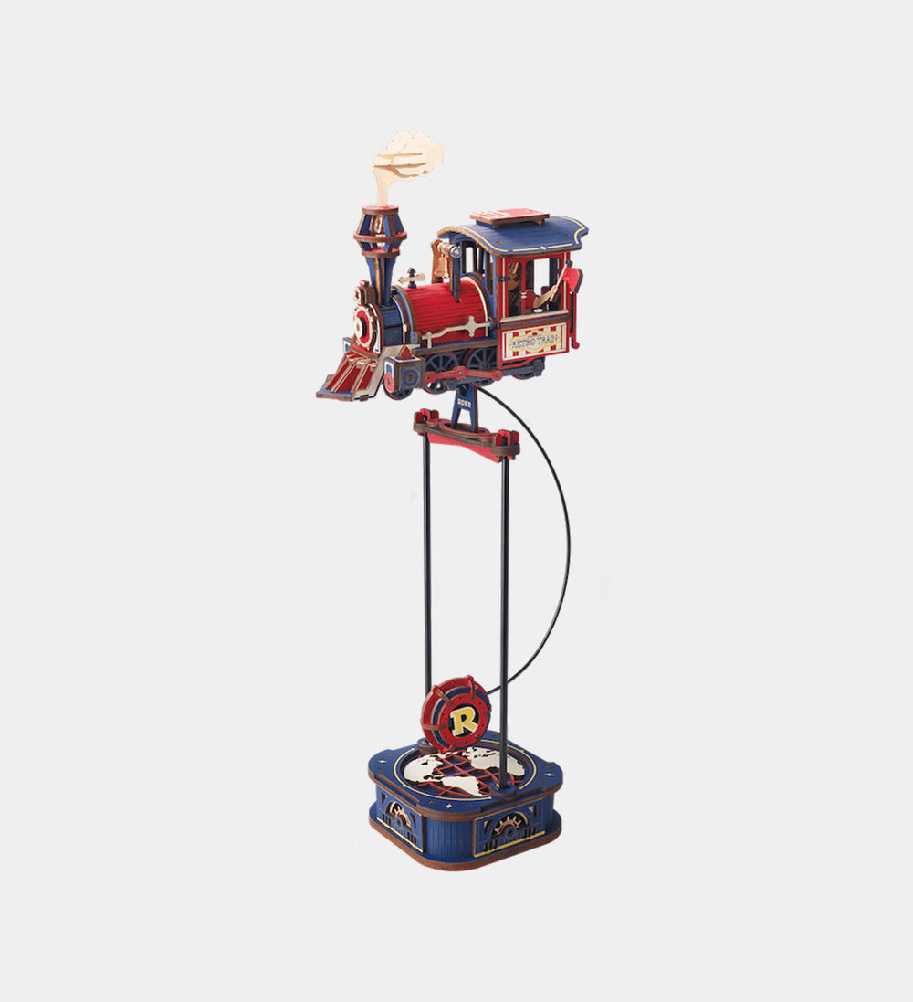 ROKR Power Express Pendulum Balance Toy 3D Puzzle Wooden Model Kit MCD07