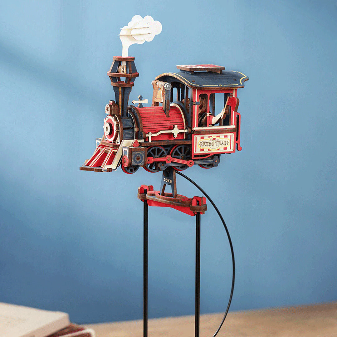 ROKR Power Express Pendulum Balance Toy 3D Puzzle Wooden Model Kit MCD07