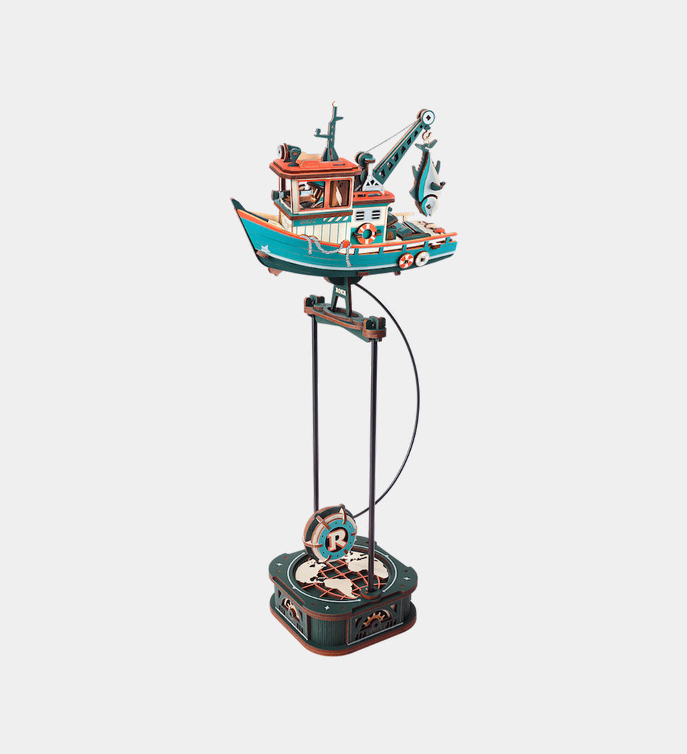 ROKR Lucky Trawler Pendulum Balance Toy 3D Puzzle Wooden Model Kit MCD08