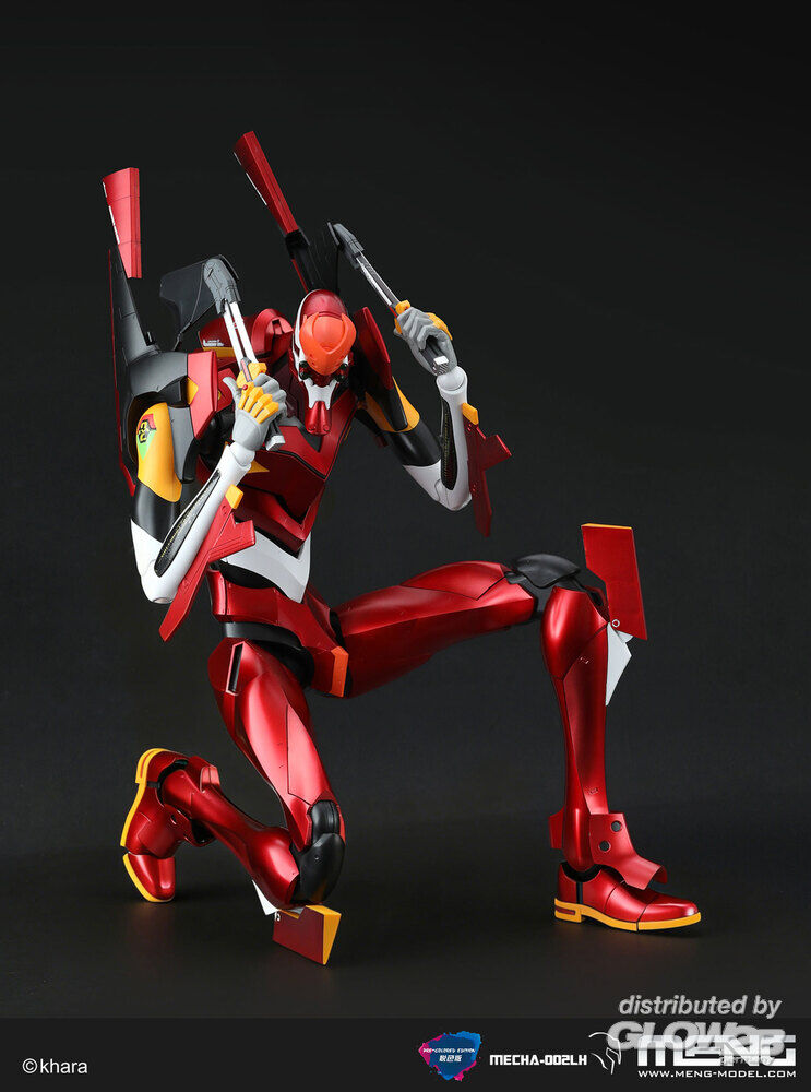 Meng Models 002LH Evangelion Unit-02 Ver.1.5 Radiant Pre-Colored Robot Model Kit