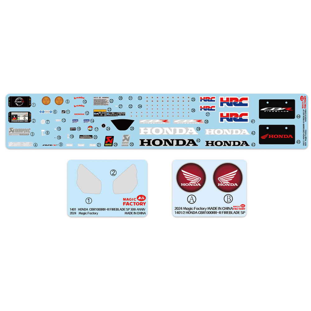 Magic Factory 1402 Honda CBR1000RR-R Fireblade SP 1:9 Model Kit