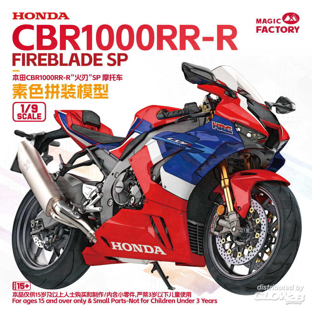 Magic Factory 1403 Honda CBR1000RR-R Fireblade SP Not Pre-Coloured 1:9 Model Kit - image 2