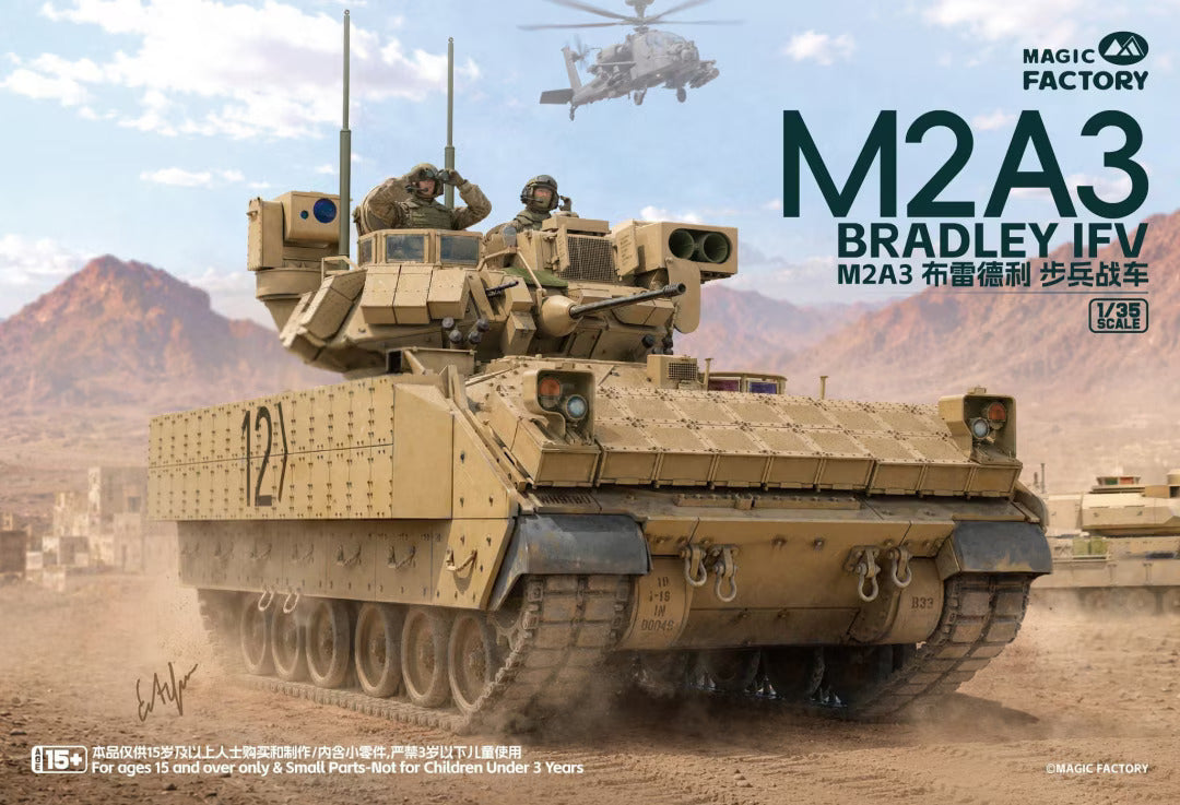 Magic Factory 2015 M2A3 Bradley IFV 1:35 Model Kit
