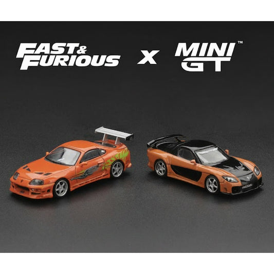 MiniGT x Fast & Furious: Brian's Supra & Han's RX-7 1:64 Bundle