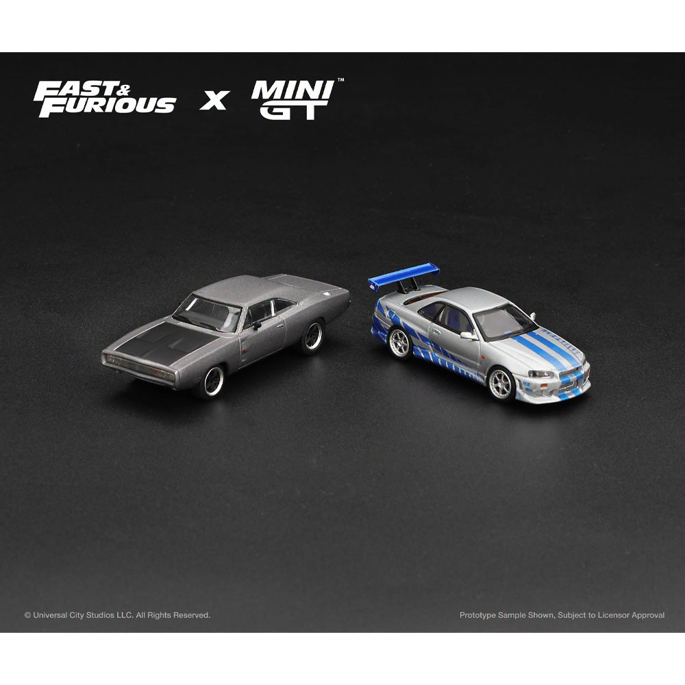 MiniGT x Fast & Furious: Brian's Skyline & Dom's Charger (F5) 1:64 Bundle