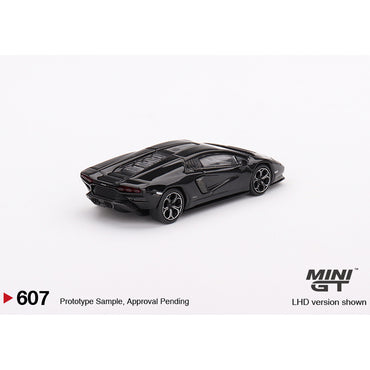 MiniGT Lamborghini Countach LPI 800-4 Nero Maia 1:64 Diecast Model MGT00607-L