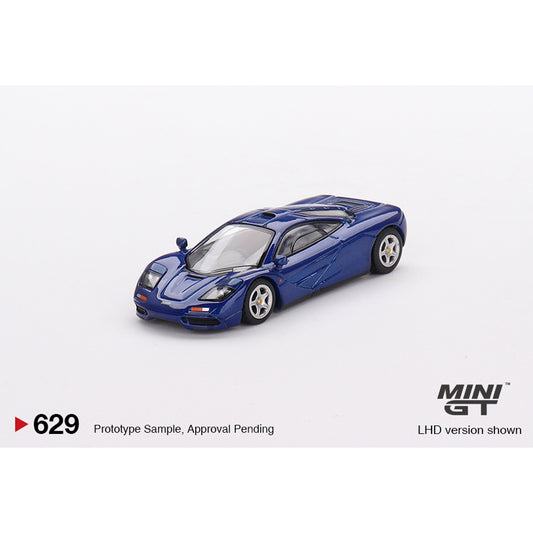 MiniGT McLaren F1 Cobalt Blue (LHD) 1:64 Diecast Model 629-L