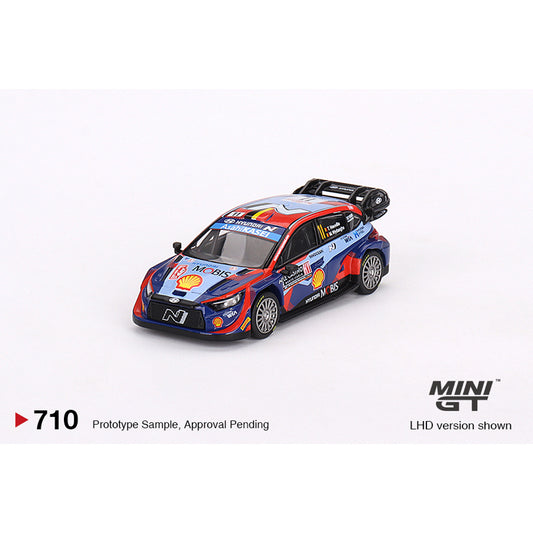 MiniGT Hyundai i20 N Rally1 Hybrid No.11 2023 Monte Carlo 3rd 1:64 Model 710-L