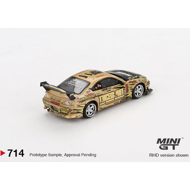 MiniGT Nissan Silvia (S15) Top Secret D1GP 1:64 Diecast Car 714-BL