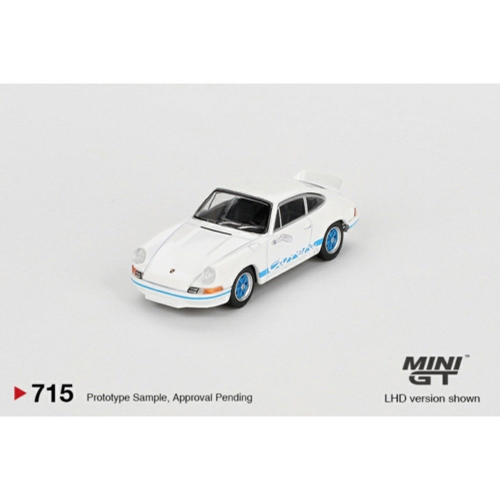 MiniGT Porsche 911 Carrera RS 2.7 Grand Prix White 1:64 Diecast Model 715-R