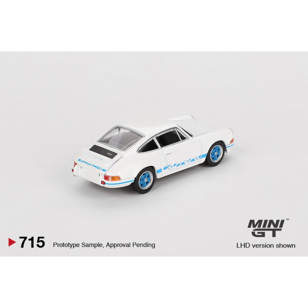 MiniGT Porsche 911 Carrera RS 2.7 Grand Prix White 1:64 Diecast Model 715-R