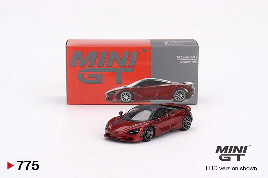 MiniGT McLaren 750S Amaranth Red LHD 1:64 Diecast Model MGT00775-L
