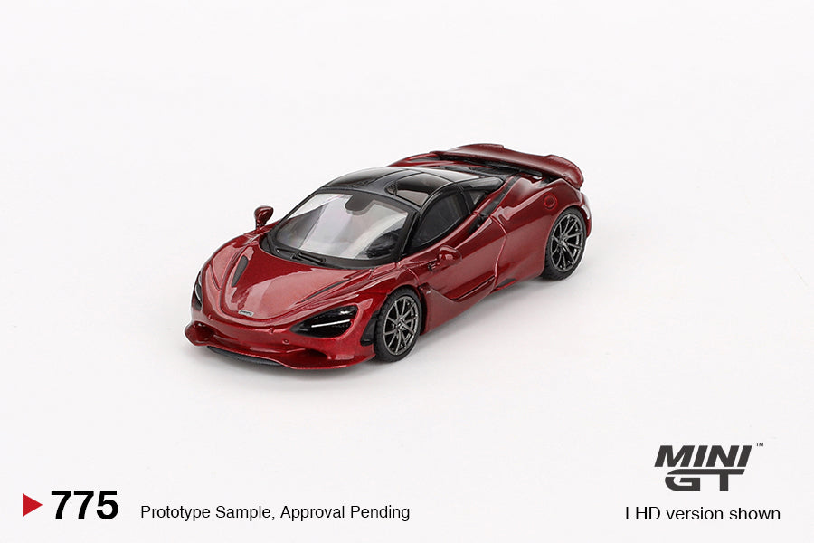 MiniGT McLaren 750S Amaranth Red LHD 1:64 Diecast Model MGT00775-L