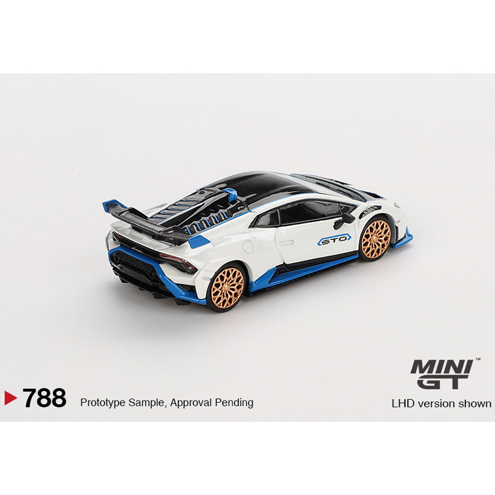 MiniGT Lamborghini Huracán STO Bianco Asopo 1:64 Diecast Car 788