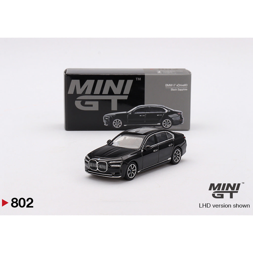 MinIGT BMW i7 eDrive50 Black Sapphire 1:64 Diecast Car 802