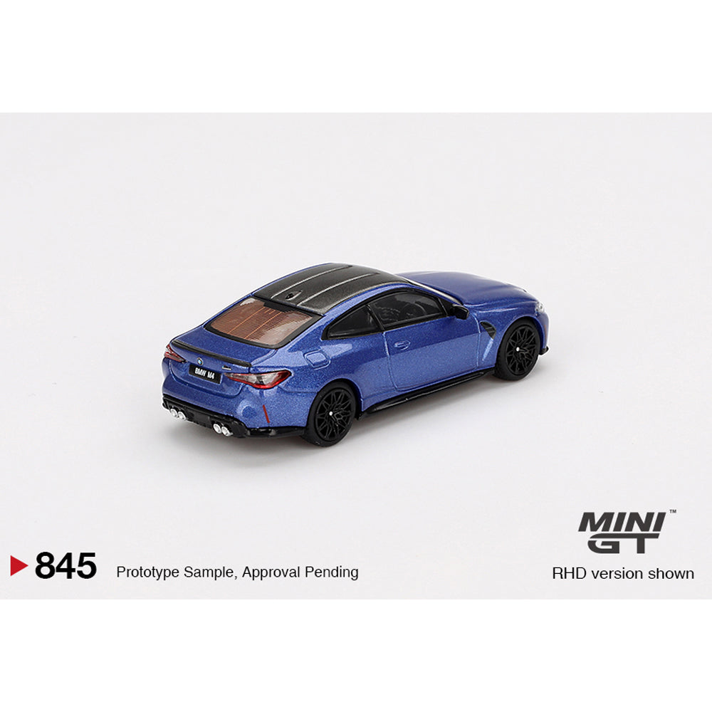 MiniGT BMW M4 Competition (G82) Portimao Blue 1:64 Diecast Model 845