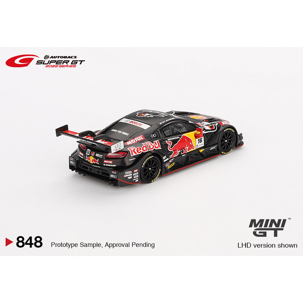 MiniGT Honda NSX-GT TYPE S GT500 #16 Red Bull Mugen '22 Super GT 1:64 Car 848-BL