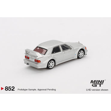 MiniGT Mercedes-Benz 190E 2.5-16 Evolution II Astral Silver 1:64 Diecast Car 852