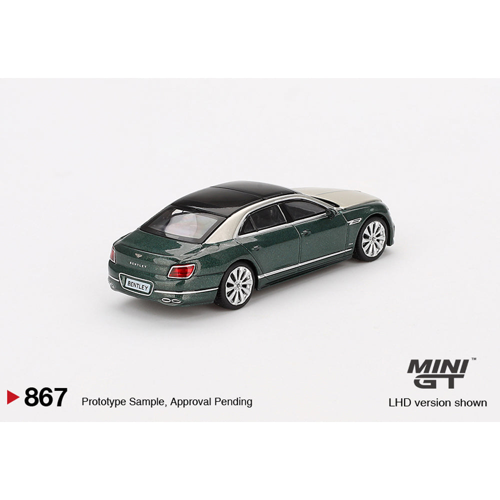 MiniGT Bentley Flying Spur White Sand Verdant 1:64 Diecast Model 867