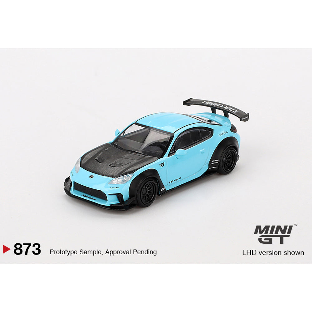 MiniGT Toyota GR86 LB Nation Baby Blue 1:64 Diecast Model 873