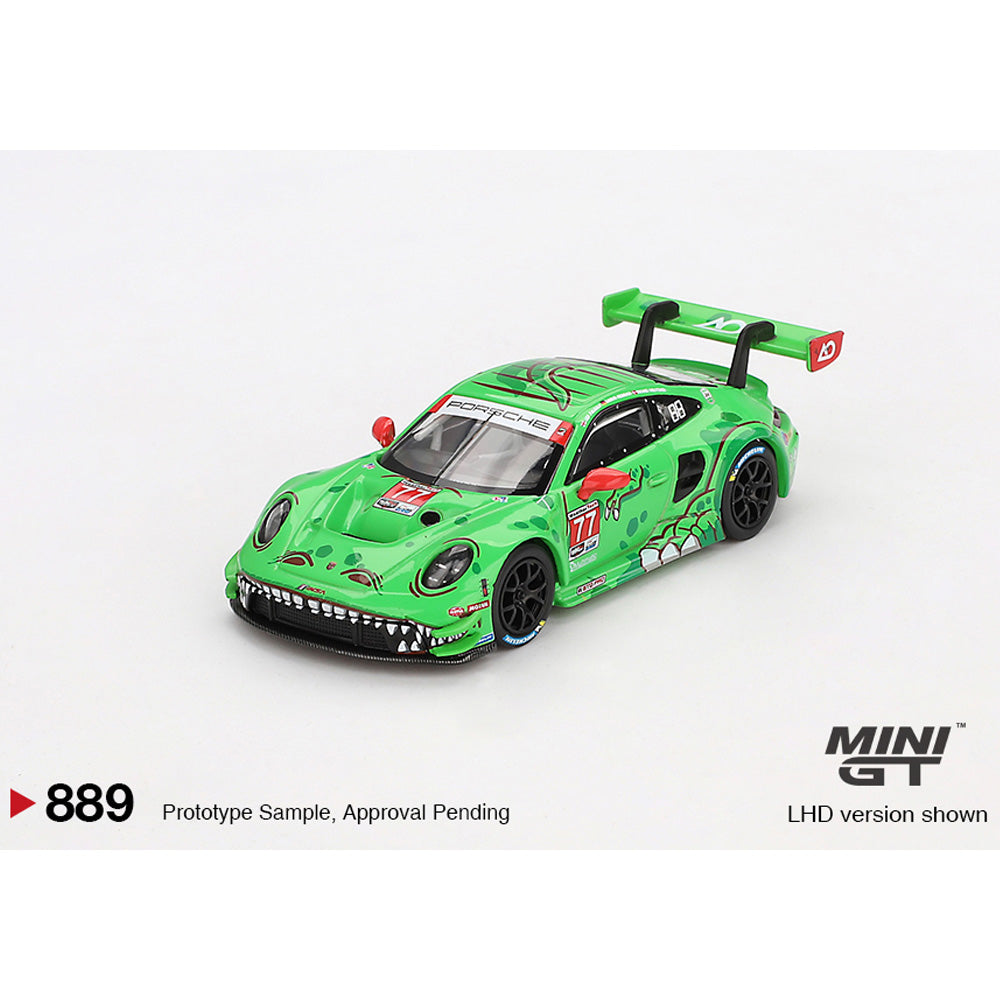 MiniGT Porsche 911 GT3 R #77 AO Racing 2024 IMSA Daytona 24H 1:64 Diecast 889