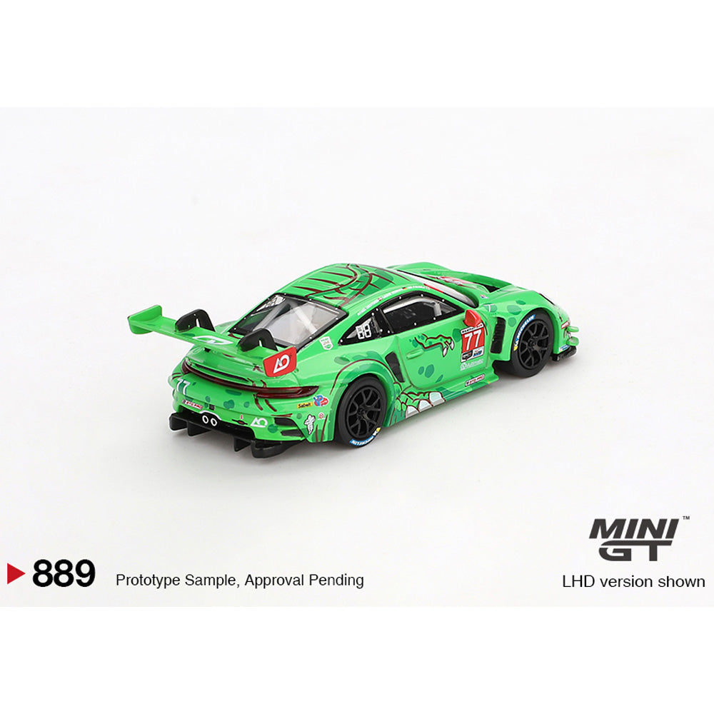 MiniGT Porsche 911 GT3 R #77 AO Racing 2024 IMSA Daytona 24H 1:64 Diecast 889