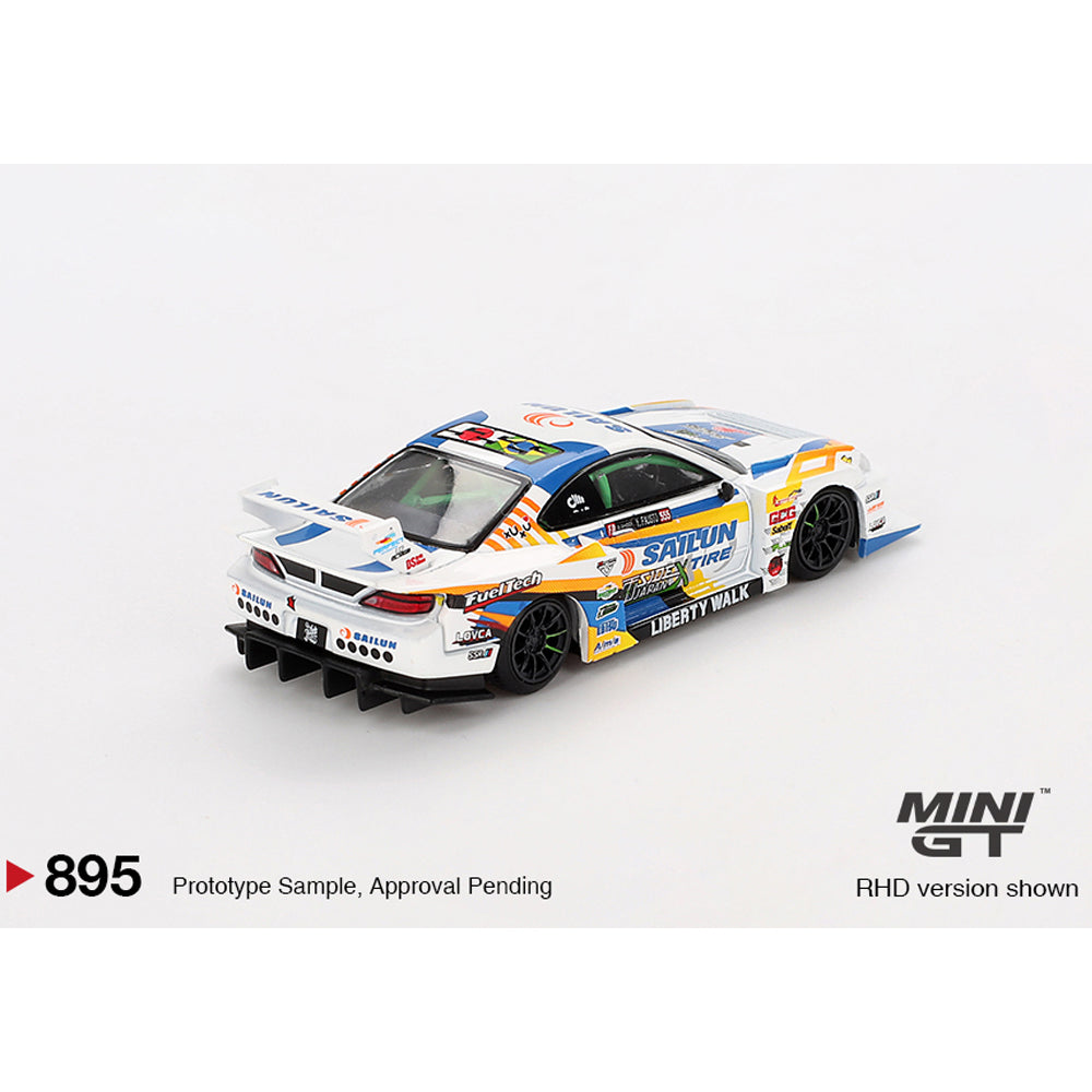 MiniGT Nissan LB-Super Silhouette S15 Silvia #555 2023 Formula Drift 1:64 895-BL