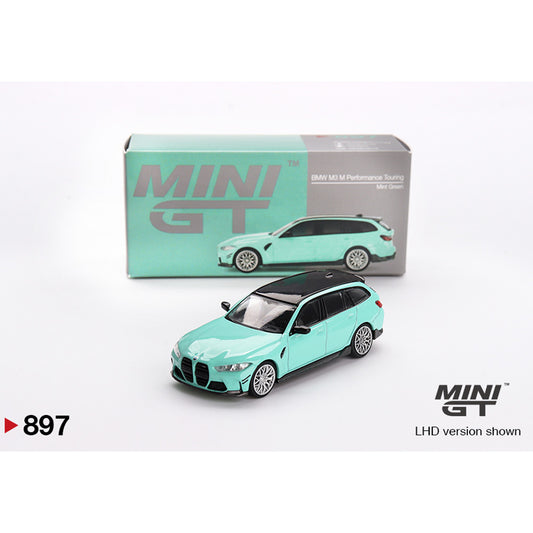 MiniGT BMW M3 M Performance Touring Mint Green 1:64 Diecast Car 897