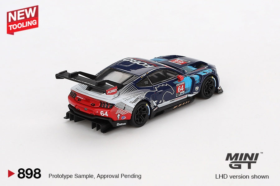 MiniGT Ford Mustang GT3 No.64 Ford Multimatic MS 2024 1:64 Diecast Car 0898-L