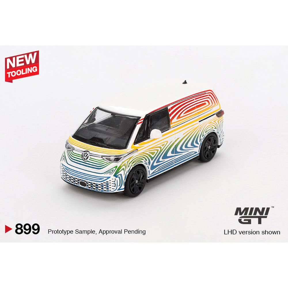 MiniGT Volkswagen ID. Buzz Prototype "Rainbow" 1:64 Diecast Car 899-R