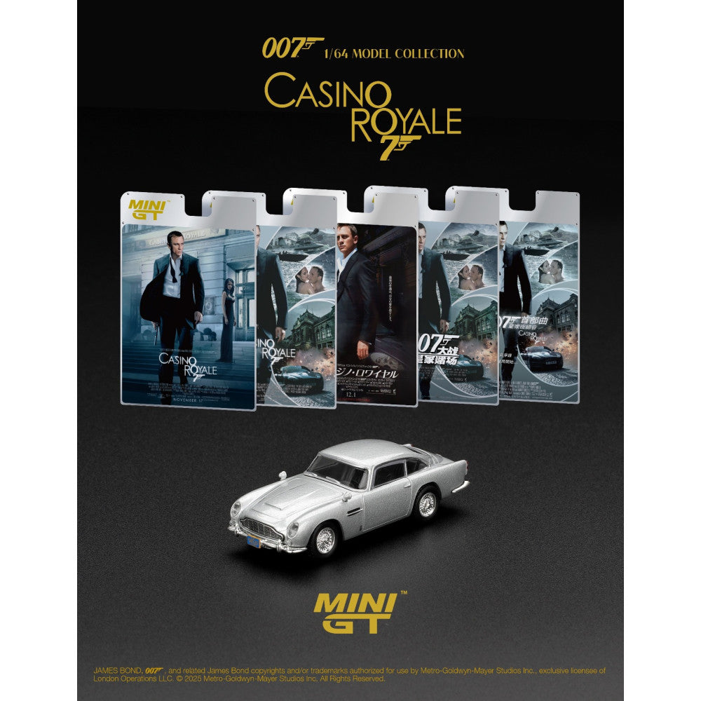 MiniGT James Bond Aston Martin DB5 Casino Royale Spanish 1:64 Diecast 0909-007S