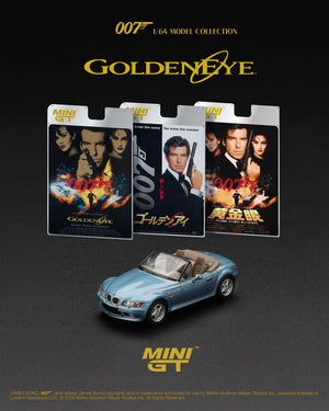 MiniGT James Bond BMW Z3 Goldeneye English 1:64 Diecast Car 0914-007E