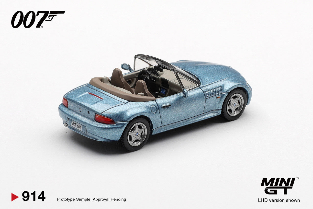 MiniGT James Bond BMW Z3 Goldeneye English 1:64 Diecast Car 0914-007E