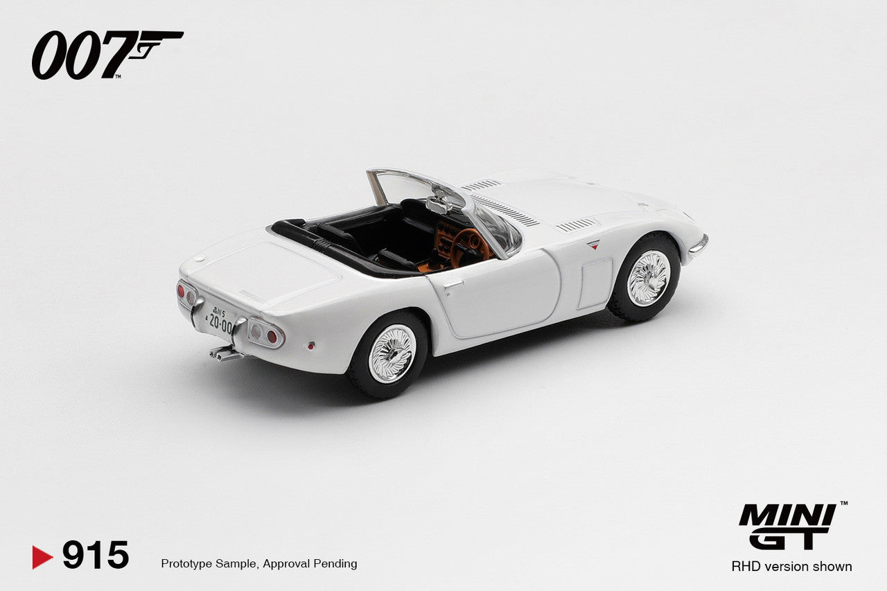 MiniGT James Bond Toyota 2000GT Roadster You Only Live Twice Eng 1:64 0915-007E