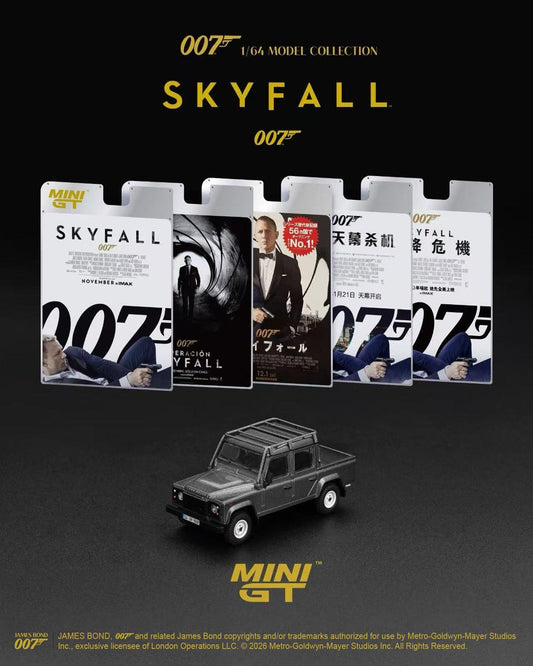 MiniGT James Bond Land Rover Defender 110 Crew Skyfall English 1:64 0918-007E