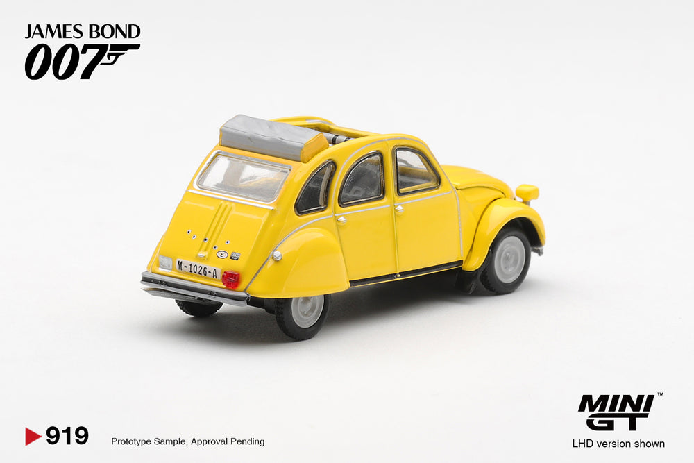 MiniGT Citroen 2CV For Your Eyes Only LHD English 1:64 Diecast 0919-007E