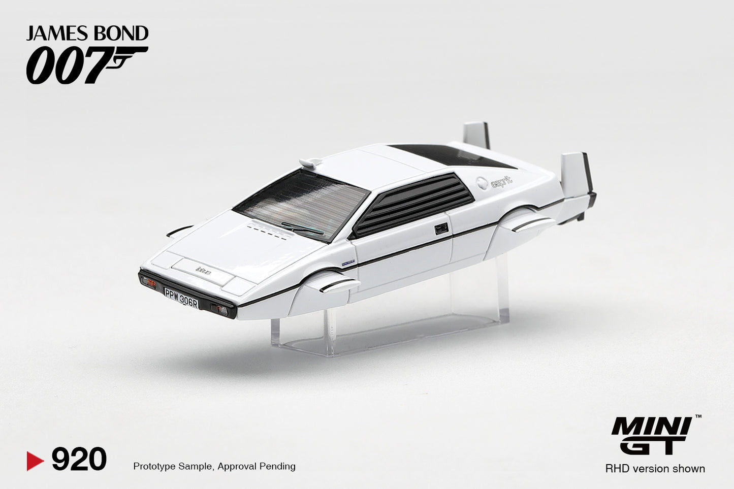 MiniGT Lotus Esprit S1 Spy Who Loved Me Submarine RHD Ita 1:64 Diecast 0920-007I